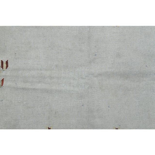 1970s Vintage Turkish Handmade Wool & Cotton Beige Area Rug For Sale - Image 11 of 11