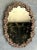Late 20th Century Vintage Boho Oak Leaf Oval Mirror For Sale - Image 5 of 6