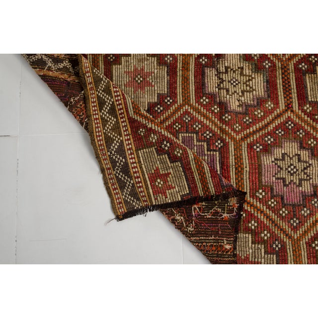 Geometric Vintage Modern Kilim For Sale - Image 4 of 10