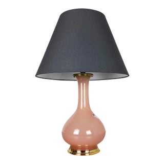 Opaline Murano Glass Table Light from Cenedese Vetri, Italy, 1960s For Sale