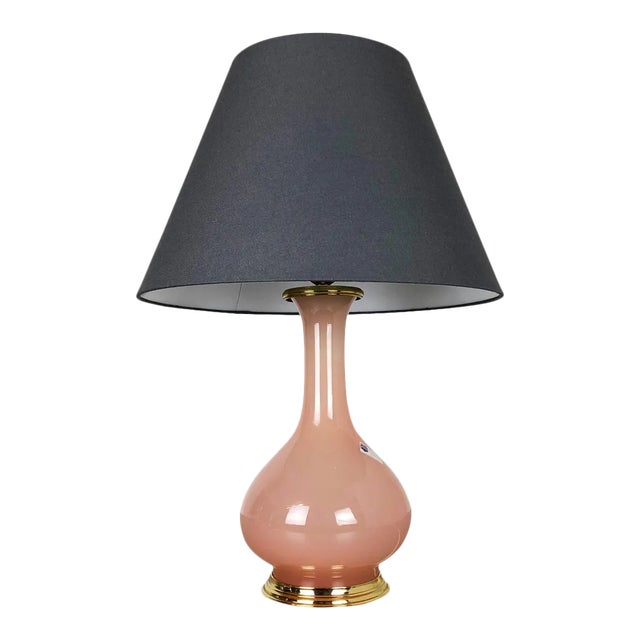 Opaline Murano Glass Table Light from Cenedese Vetri, Italy, 1960s For Sale