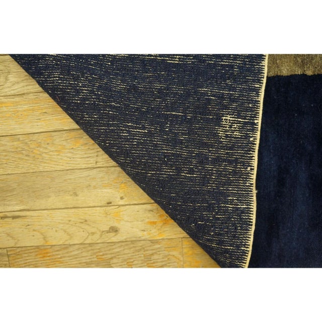 1920s Antique Solid Gray Art Deco Chinese Peking Wool Knotted 9' 2"x11' 3" Rug For Sale - Image 9 of 9