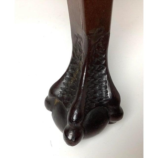 Early 20th Century Chippendale Mahogany Childs Corner Chair With Claw & Ball Feet For Sale - Image 10 of 11