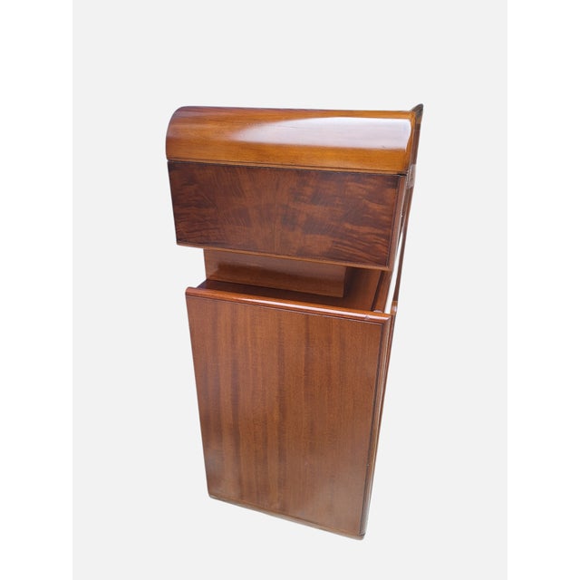 Wood Vintage Walnut Storage Unit with Drawers, Italy, 1970s For Sale - Image 7 of 10
