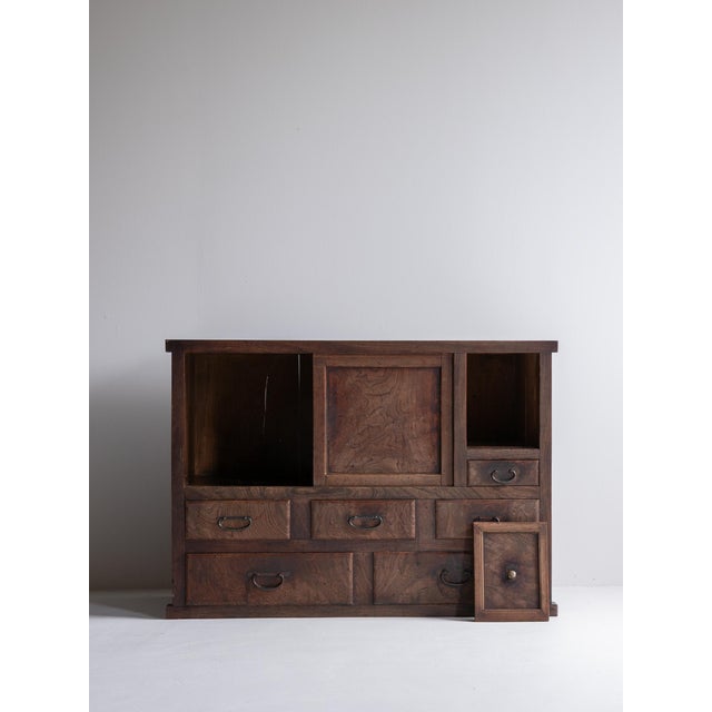 Japanese Antique Tansu Cabinet / Taishō–Shōwa Period 1910s–1940s For Sale - Image 12 of 16