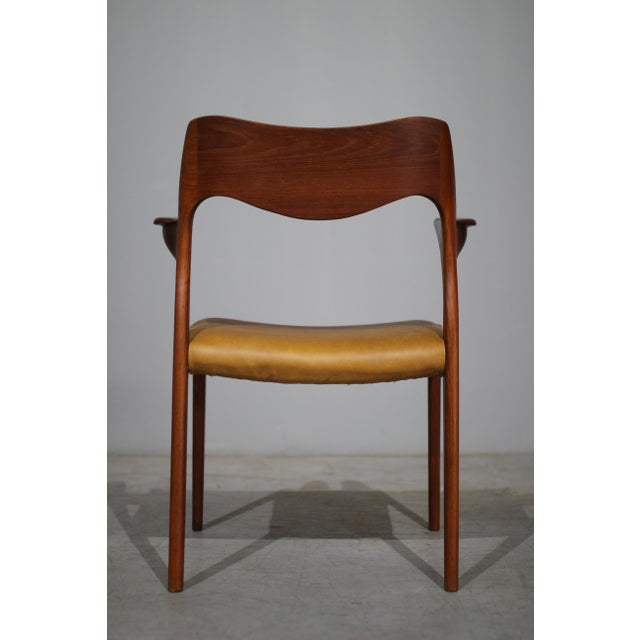 Mid-Century Modern Model 55 Armchair by Niels Otto Moller for J. L. Mollers, 1960s For Sale - Image 3 of 7