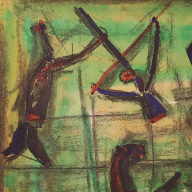 Signed Abstract Painting, 20th Century For Sale - Image 11 of 13