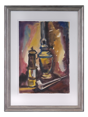 Heinrich Siepmann, Lamp, Watercolor on Paper, 1985