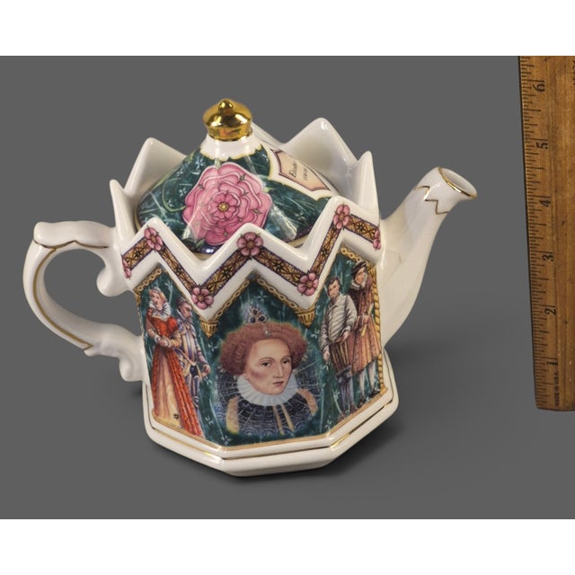 Vintage Gothic Style James Sadler England Queen Elizabeth I Tea Pot For Sale - Image 6 of 10