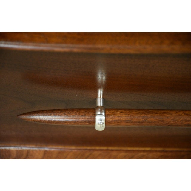Brown 1950s Refinished Robsjohn Gibbings for Widdicomb Nightstand For Sale - Image 8 of 10