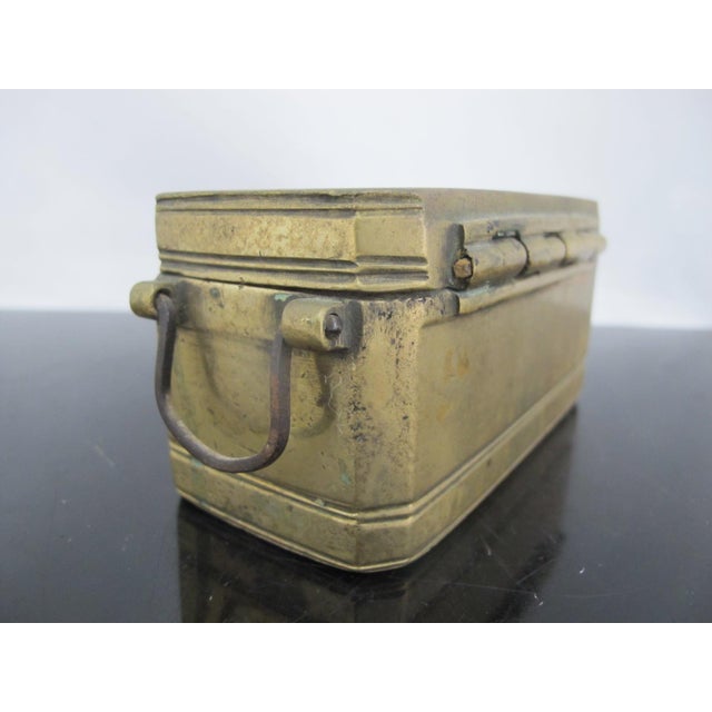 Late 19th Century Antique Mindanao East Indian Brass Betel Nut Snuff Box For Sale - Image 5 of 13