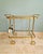 Mid-Century Rolling Serving Cart in Openwork Brass and Glass, 1960s For Sale - Image 9 of 9