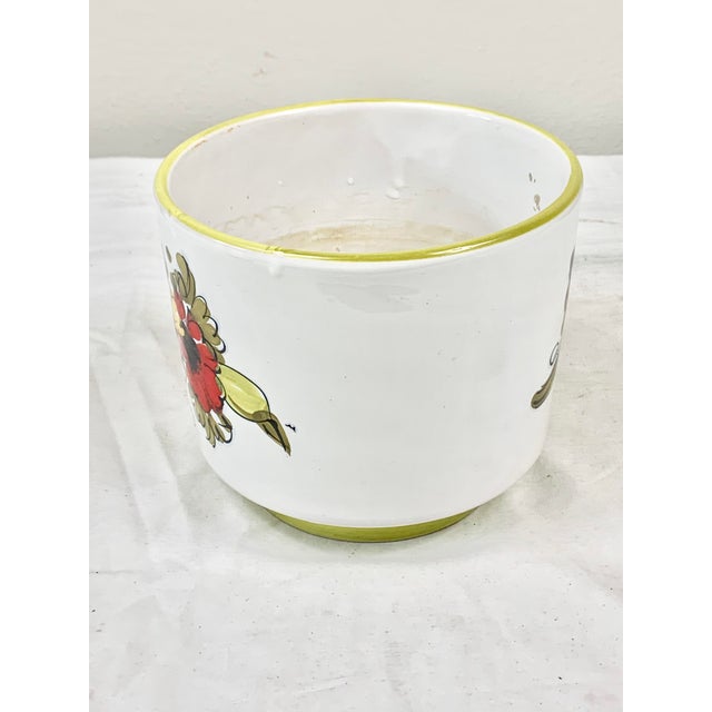 Mid 20th Century Vintage Italian Floral Cachepot For Sale - Image 5 of 9