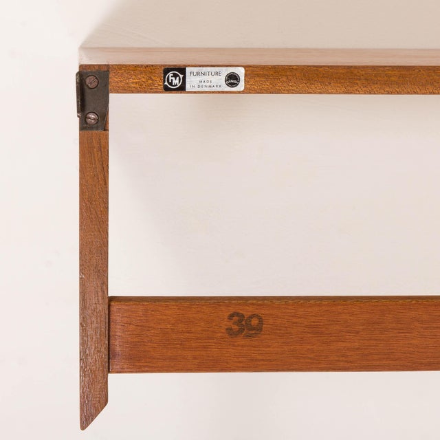 Minimalist Shelving Unit with Desk by Kai Kristiansen for FM Møbler, 1960s For Sale - Image 12 of 13