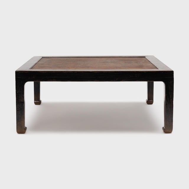 Contemporary 1920s Chinese Low Woven Top Table For Sale - Image 3 of 6