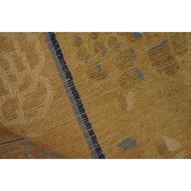 1920s Antique Floral Medallion Oriental Knotted Chinese Peking 11' X 13' 5" Rug For Sale - Image 11 of 11