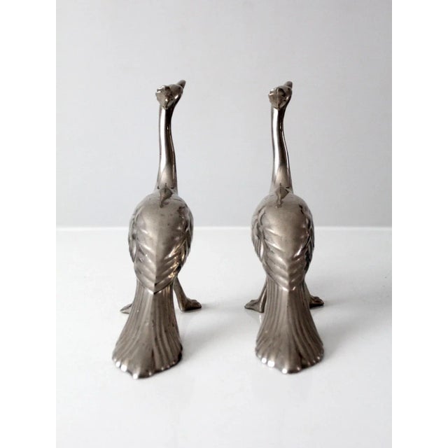 Mid-Century Peacock Figurines Pair For Sale - Image 6 of 11