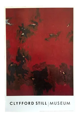 Clyfford Still Abstract Expressionist Lithograph Print Poster "Ph - 385 " 1949