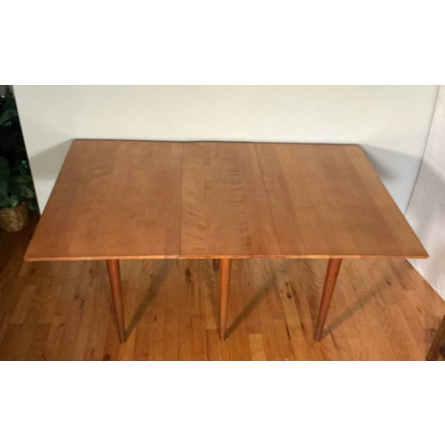 Conant Ball Dining Farm Table Drop Leaf Gate Leg Folding Solid Maple, Circa 1960’s For Sale In Greenville, SC - Image 6 of 12