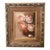Vintage Floral Oil Painting, Roses Still Life, Ornate Gold Frame For Sale