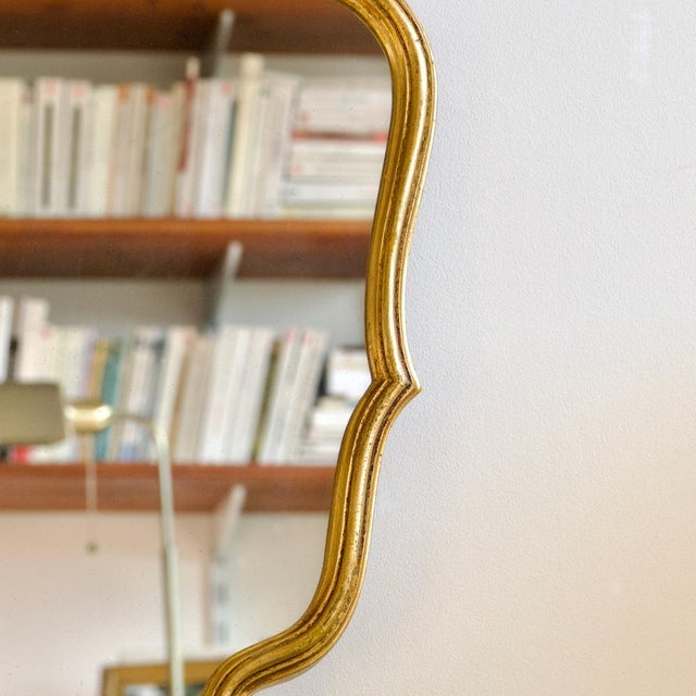 Large French Gold Leaf Gilded Mirror, 1890s For Sale - Image 4 of 8