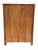 Antique Oak Larkin Bookcase / China Cabinet With Green Slag Glass Doors For Sale - Image 11 of 12