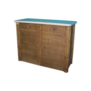 Freestanding Rattan Twin Murphy Bed For Sale