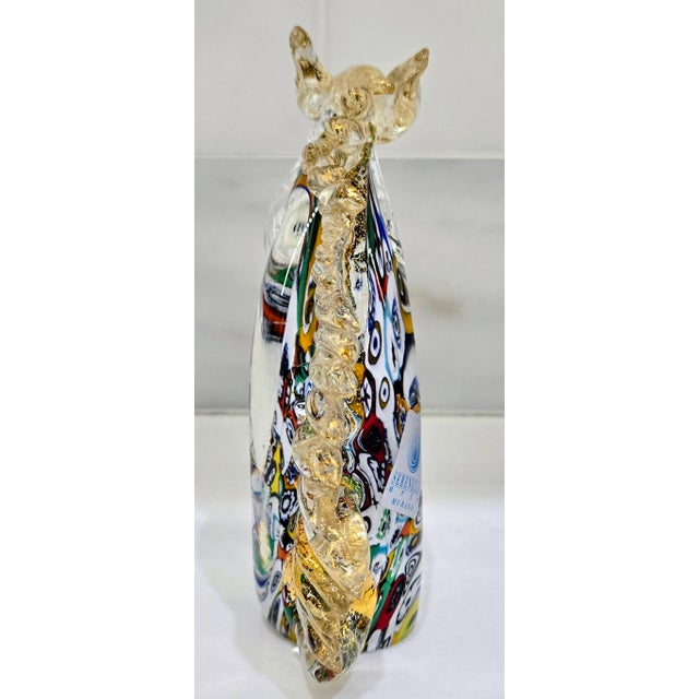 Late 20th Century Murano Millefiori Glass Horse Head Sculpture by Serenella For Sale - Image 5 of 8