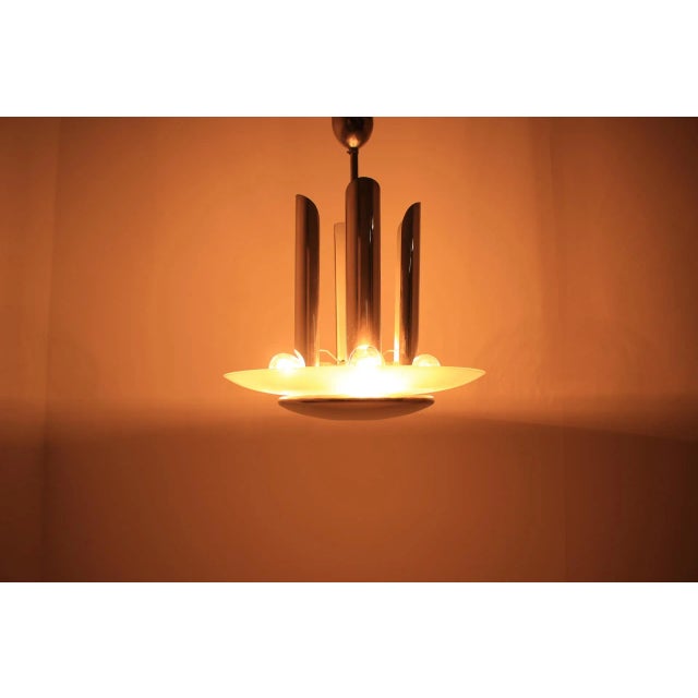 Art Deco Chrome Pendant, 1930s For Sale - Image 6 of 9