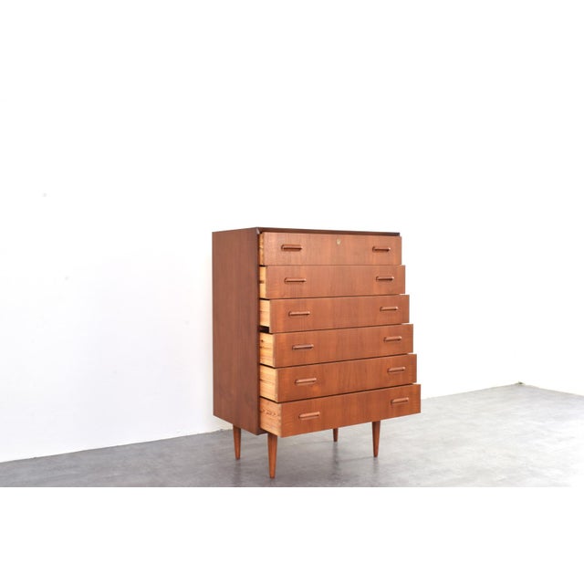 Mid-Century Modern Danish Teak Chest of Drawers, 1960s For Sale - Image 9 of 17