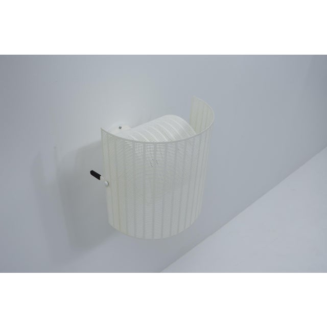 White Shogun Wall Lamps by Mario Botta for Artemide, 1980s, Set of 2 For Sale - Image 8 of 12