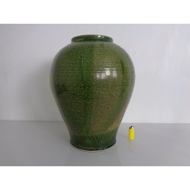 Large Glazed Studio Ceramic Vase, Italy, 1960s For Sale - Image 6 of 18