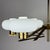 Mid-Century Brass and Opaline Glass Chandelier from Stilnovo, Italy, 1970s For Sale - Image 14 of 18