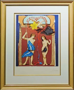 Salvador Dali"Triumph of Love-Judgement-The Lovers"Lithograph Art Hand Signed#46