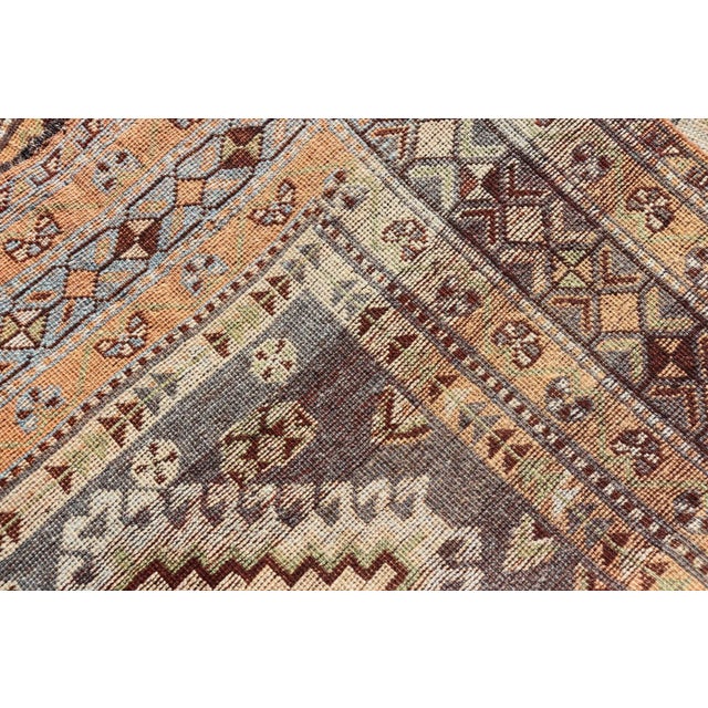 Antique Persian Lori Rug With All-Over Geometric Tribal Medallion Design 4'5 X 8'8 For Sale - Image 11 of 11
