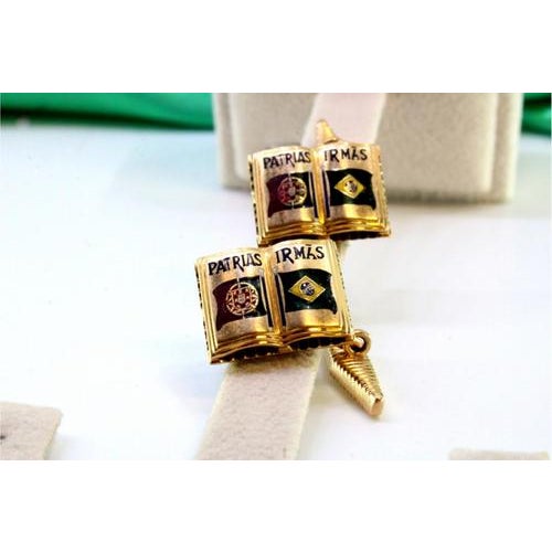 Yellow Gold Cufflinks, Set of 2 For Sale - Image 4 of 8