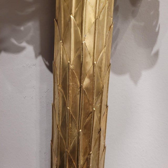 Palm Tree Lamps in Gilt Brass by Christian Techoueyres for Maison Jansen, France, 1970s, Set of 2 For Sale - Image 18 of 18