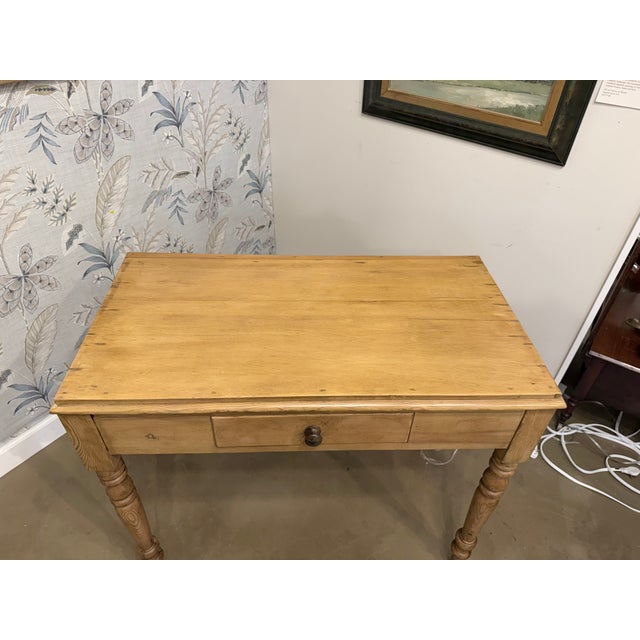 19th Century English Pine Table / Desk For Sale - Image 9 of 11