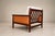 Linen Brazilian Modern Armchair in Rosewood, Leather & Linen, Fatima, 1960s For Sale - Image 8 of 18