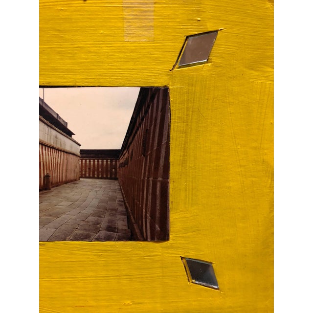 Contemporary Kim MacConnel, Shravan Belagola, India, 1992, Photo Prints on Cardboard, Collage, Mirror Insets For Sale - Image 3 of 8