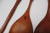 Vintage American Studio Craft Four-Piece Cherrywood Salad Set For Sale - Image 11 of 12