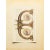 Goldenrod 1949 Letter E From "The Sacramentary of Gellone", First Edition Vintage Gold Ink Lithograph For Sale - Image 8 of 9