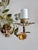 1970s Vintage Florentine Style 2-Light Floral Tole Wall Sconces in Hand-Painted Polychrome Metal, 1960s, Set of 2 For Sale - Image 5 of 18