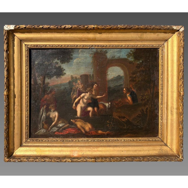 Circle of Francesco Albani, Cupid Scenes, 1600s, Oil on Canvas For Sale - Image 5 of 11