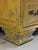 French Provincial Bombe Commode With Marble Top in Distressed Mustard Finish For Sale - Image 12 of 14