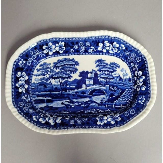 English Spode “Copeland” Blue & White Transferware Platter, 11" – England For Sale - Image 3 of 5