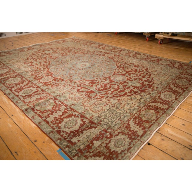 Vintage Distressed Ahar Carpet - 7'9" x 10'2" For Sale - Image 13 of 13