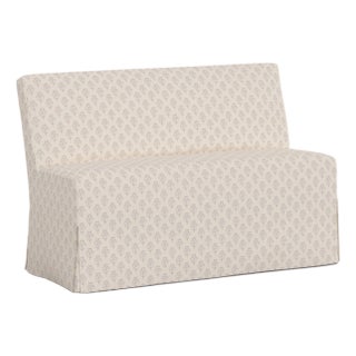Slipcover for Stoffer Home x Cloth & Company for Lindy Slipcover Dining Banquette in Francie Floral Sage For Sale