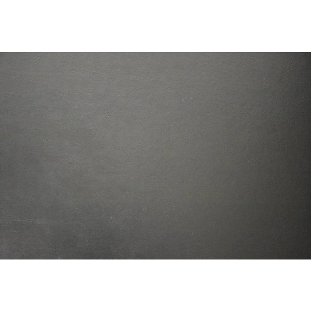 1970s Black Vinyl and Aluminum Dining Chairs - Set of 6 For Sale In Boston - Image 6 of 11