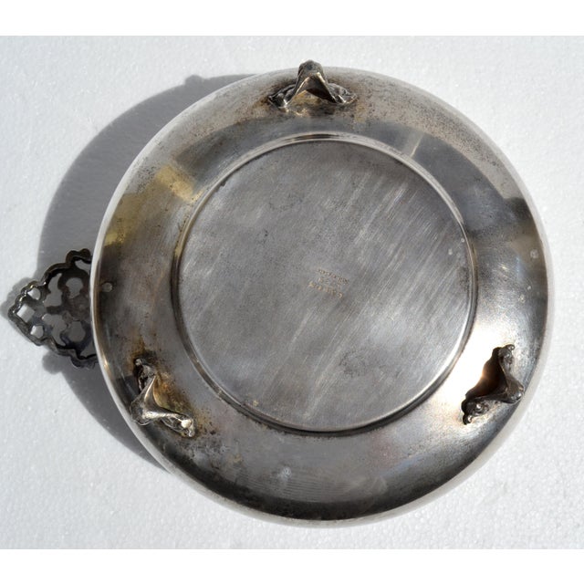 Early 20th-Century Eales 1779 Silverplate Footed Chafing Buffet Server Pinnacle Knob For Sale - Image 13 of 15